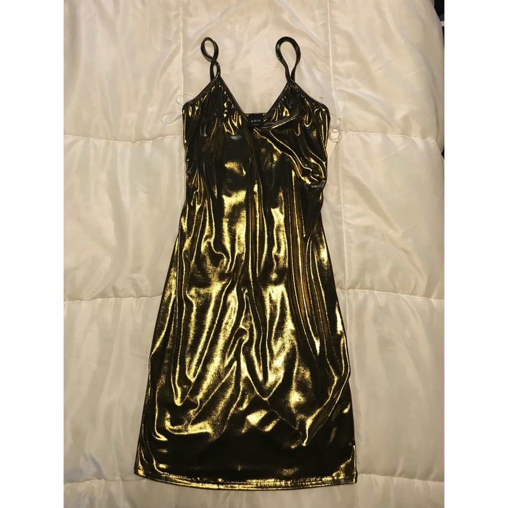 Mini Gold Dress